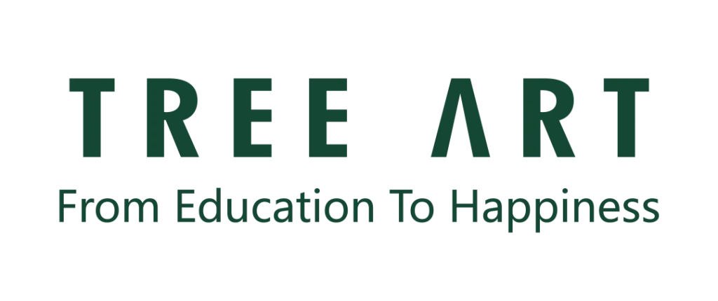 Tree Art logo with the tagline 'From Education to Happiness'