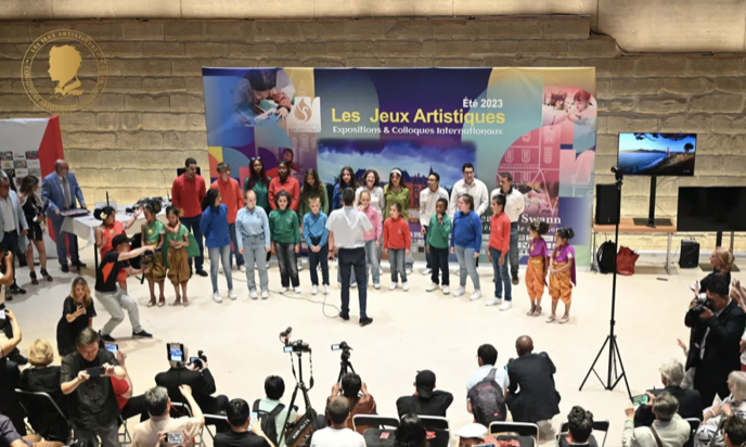 International participants gathered for an exhibition event