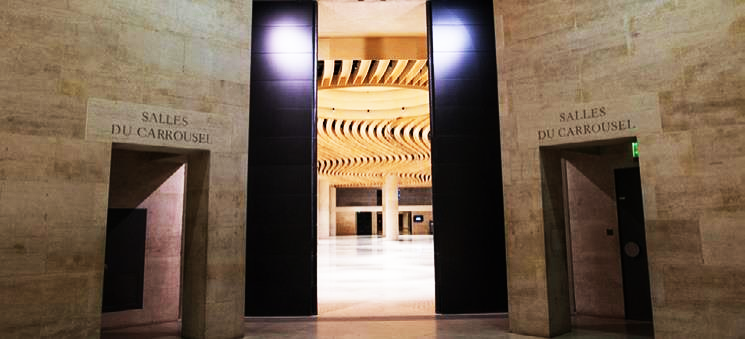 Entrance to the Carrousel du Louvre exhibition halls